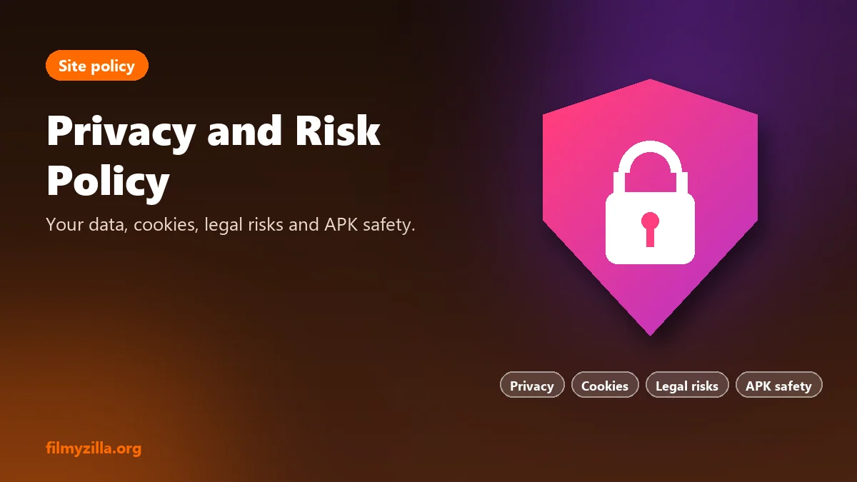 Shield graphic for the filmzilla.org Privacy and Risk Policy